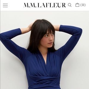 MM LaFleur Fey 2.0 Top in Regent Blue (M)